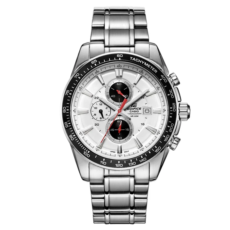 EF-547D-7A1 Casio Мужские часы трехглазый стальной ремень 50 метров водонепроницаемые мужские кварцевые часы EF-547D - Цвет: EF-547D-7A1