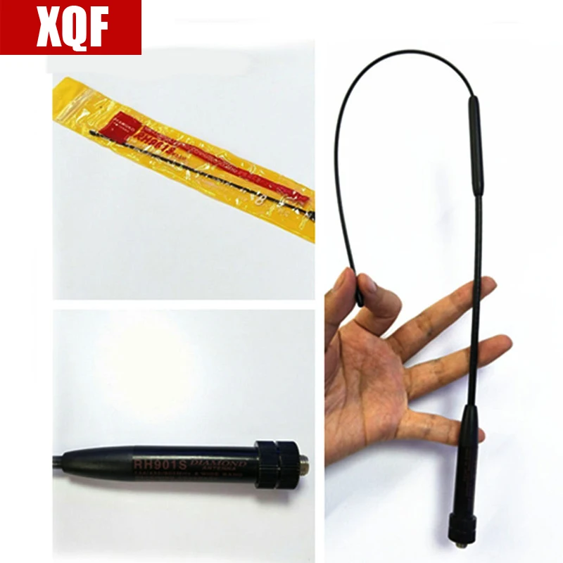 XQF RH901S SMA-Female 144/430MHz Dual Band Antenna for BaoFeng UV-82 UV-5R GT-3 MarkII UV-5RE Plus BF-F8 RT-5R BF-888S Radio | Мобильные