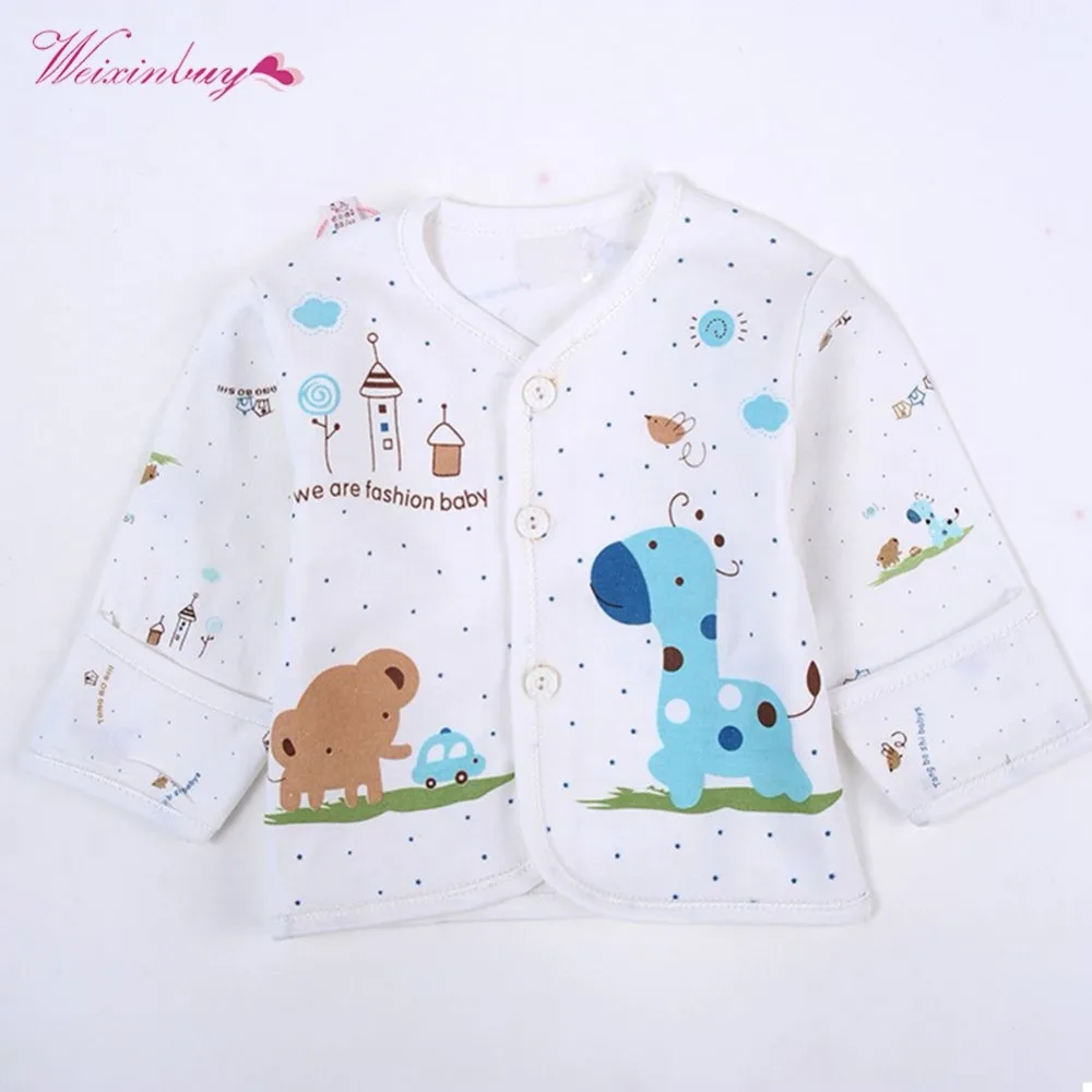 WEIXINBUY/5 шт./компл. Одежда для новорожденных мальчиков и девочек хлопковые топы с
