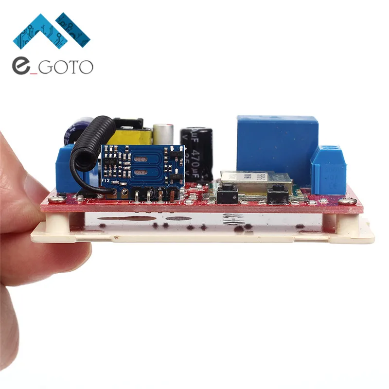 Wi-Fi 1 канал 220 В толчковой Self-замок модуль + 433 м Беспроводной удаленного Управление