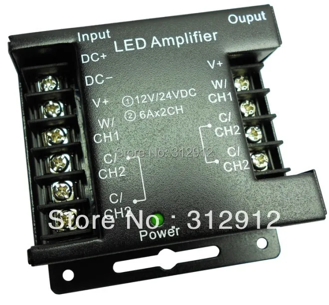 

LED color temperature adjustable power amplifier,6A*2Channel output