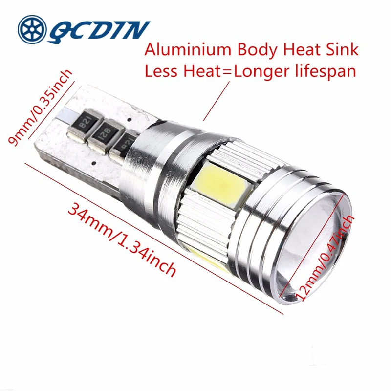 QCDIN внутренсветильник DC 12V 5630 6 SMD светодиодный светильник 2W грузовой багажник