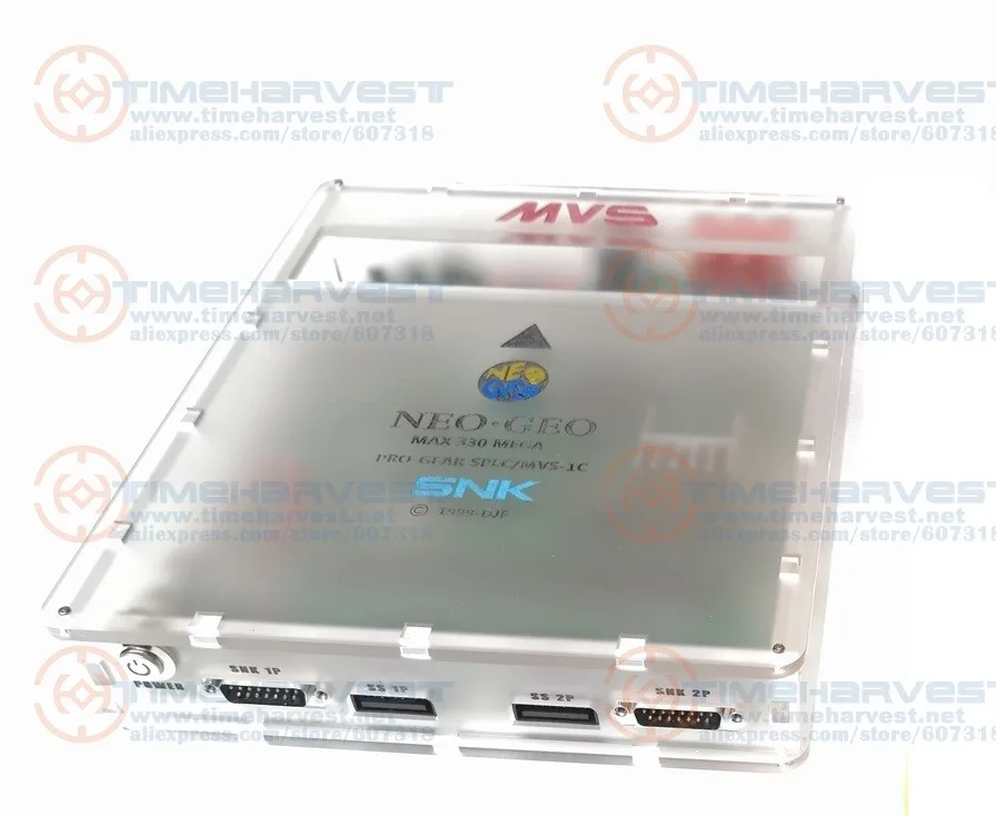 Прозрачный JAMMA CBOX MVS SNK NEOGEO MVS-1C CMVS с 161 в 1 игровым картриджем до 15P SNK Joypad SS Gamepad RGBS YCBCR AV выход для телевизора - Цвет: Прозрачный