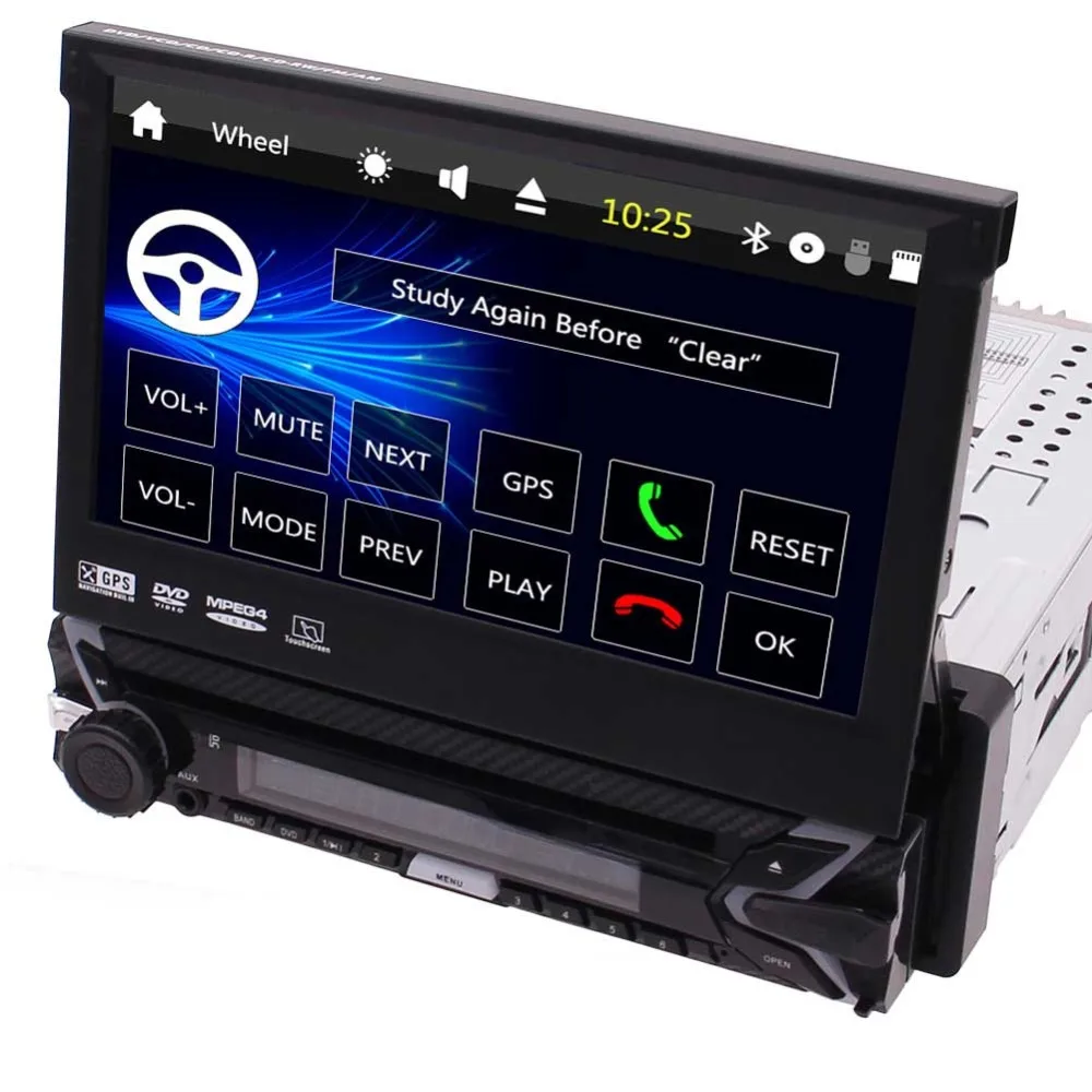Gps Радио 7 дюймов Автомобильный dvd плеер в тире головное устройство 1 Din