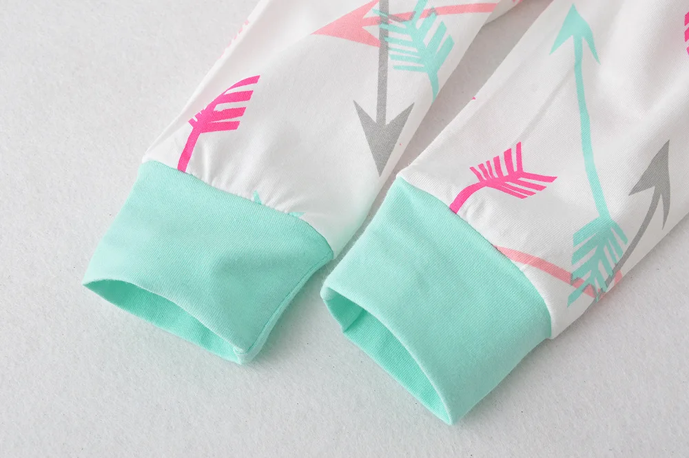 2019 Male Female Baby Arrow Set: Infant Letters Jumpsuit Haber Trousers Hat Set Boys Girls Cotton Clothes | Детская одежда и обувь