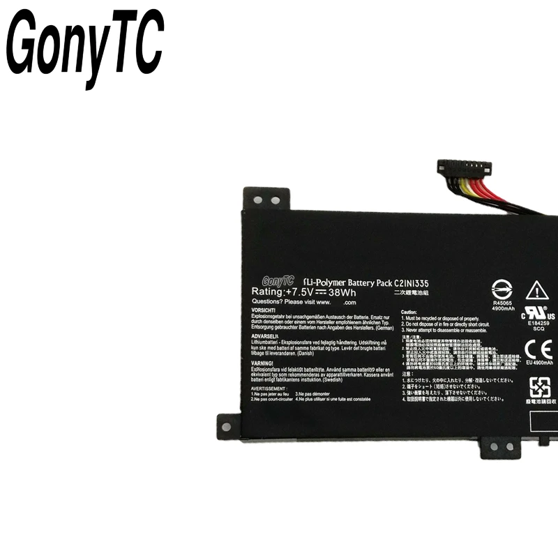 Новый оригинальный аккумулятор GONYTC C21N1335 для ноутбука ASUS VivoBook S451 S451LA S451LB S451LN серии