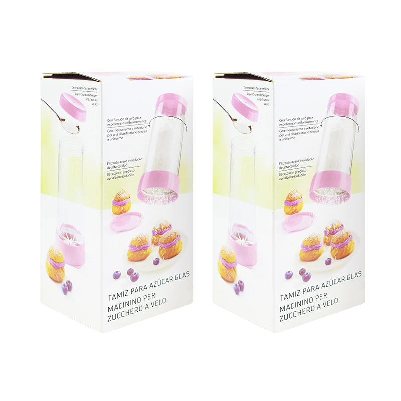 High Quality Mesh Rotate Flour Sieve Sifter Mechanical Baking Icing Sugar Shaker Cup Shape Bakeware Pastry Tools | Дом и сад