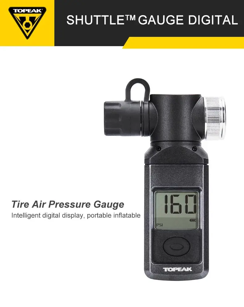 Topeak TSG-02 TSUTG-03 велосипедный цифровой SmartGauge электронные воздуха в шинах Давление манометр велосипед 250/300 фунтов/кв. дюйм ЖК-дисплей вращающейся головкой