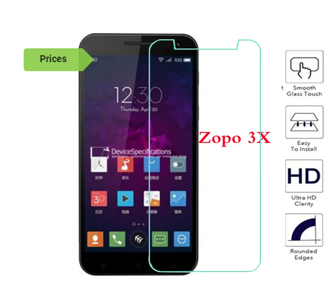 Ультратонкое закаленное стекло для Zopo Speed 7 Plus 3X ZP999 Pro ZP998 ZP3X защитная пленка