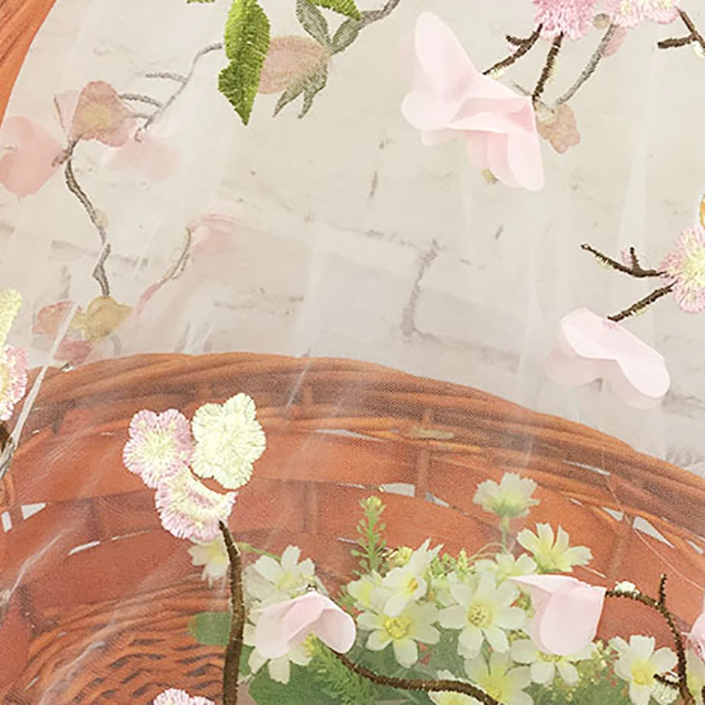 Цветок сливы птица кружевная ткань DIY швейный материал для ручной работы ремесла