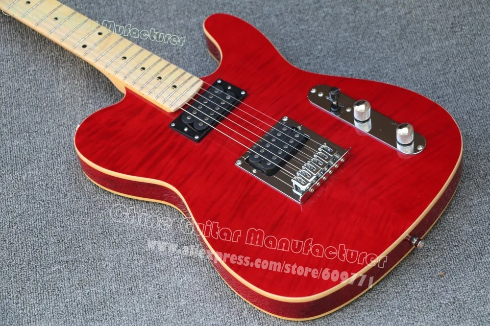 Классический custom shop Thinline Deluxe винно красная электрогитара TL гитара оптовая