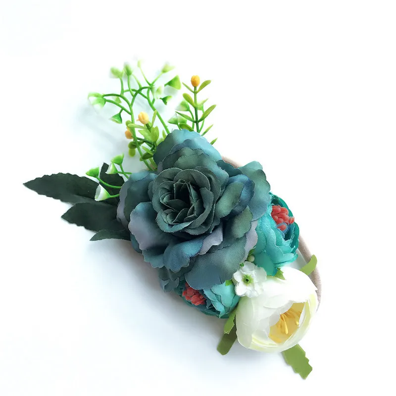 Цветочная корона эластичная повязка на голову для девочек праздвечерние чный