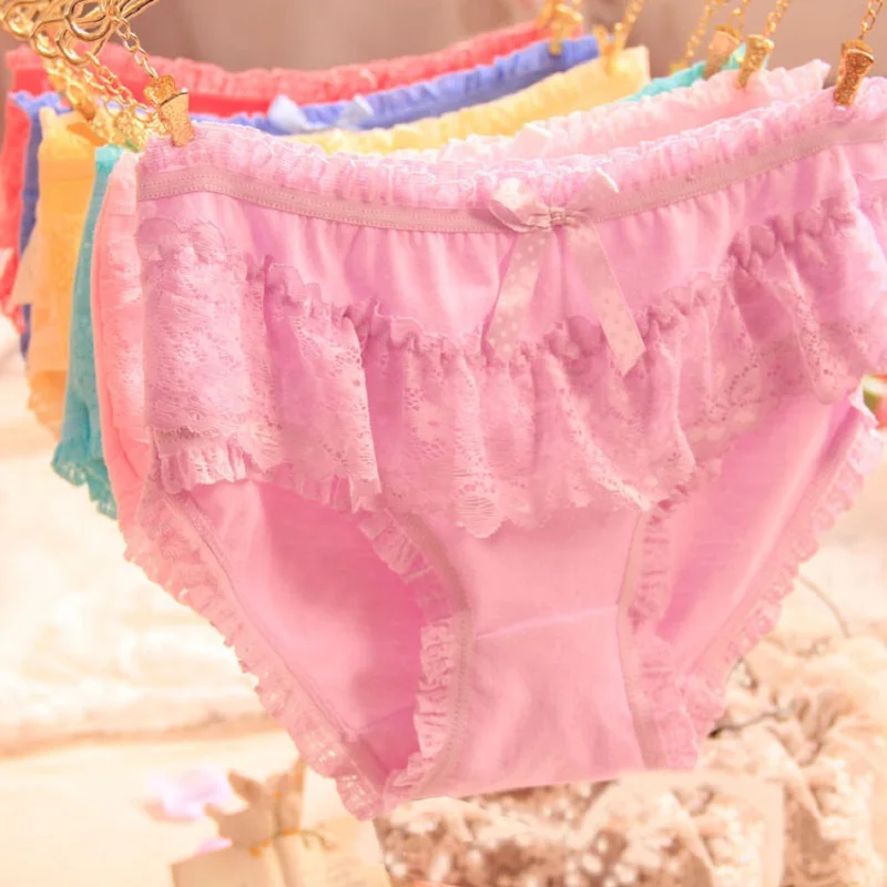 5 шт./лот нижнее белье женские трусы хлопковое трусики-стринги милые легкие