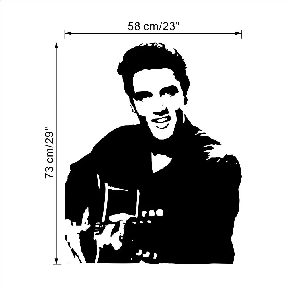 Известный ELVIS Elvis Presley виниловые художественные настенные наклейки домашний