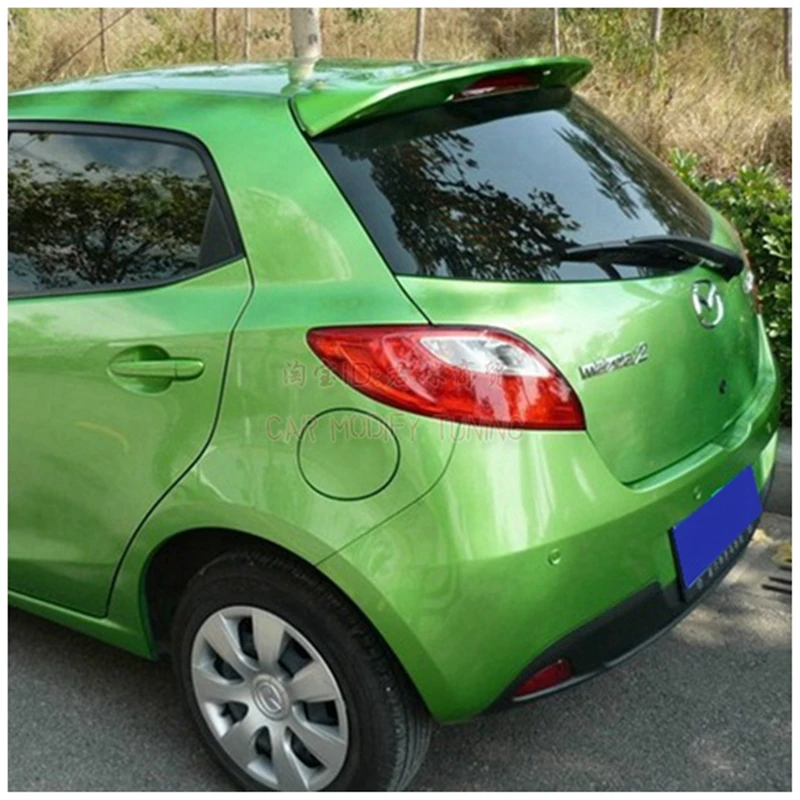 Спойлер на заднее крыло для mazda 2 Hatchback 2007 2013 спойлеры багажника краски крыльев ABS