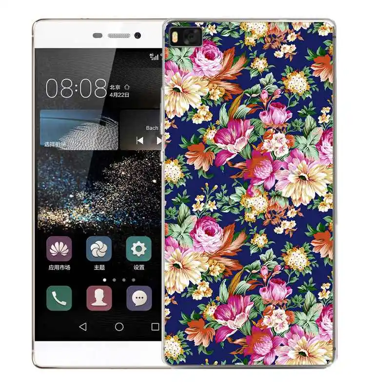 Qmswei ТПУ телефона чехол для Huawei P10plus honor7 8 9 Y3 5A 5C 6A 6 S 3C P8 P9lite 4C флора сетки из мягкой