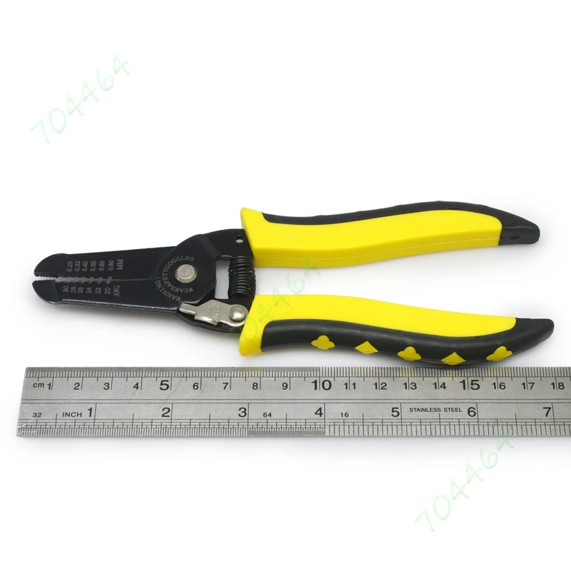 Мульти Функция 7 дюймов 0 25 8 мм (30 20 AWG) кабельные кусачки для проводов устройство