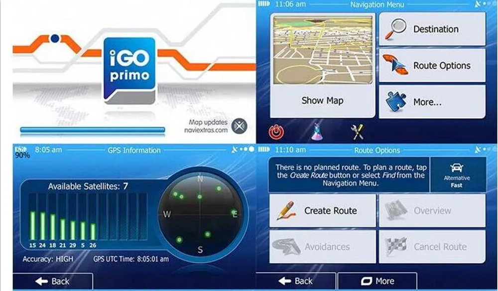 " Автомобильный gps-навигатор 8 GB Sat Nav многоязычный+ fm-передатчик+ Бесплатные карты, Bluetooth AV-IN и камера заднего вида опционально