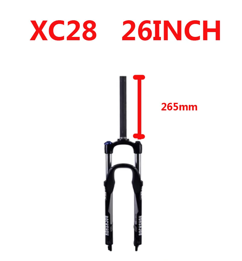 XC28 BLACK 26 265 ROCKSHOX XC30 передняя подвеска для горного велосипеда с замком - Цвет: XC28 BLACK 26 265