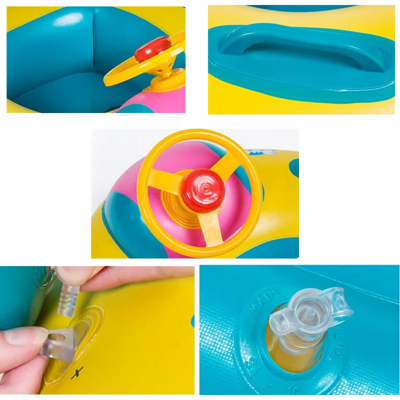 Лето 2018 Надувное плавающее кольцо для плавания детский солнцезащитный экран