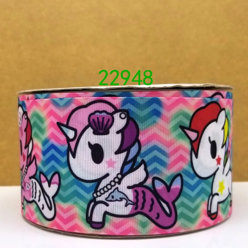 Бесплатная доставка 50 ярдов мультфильм печатных grosgrain ленты 22949 | Дом и сад