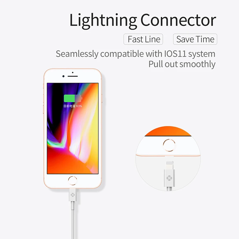 TOTU usb type C-8-контактный телефонный кабель для Lightning iPhone X, 8, 7, 6, 6S Plus, для Macbook, для iPhone, быстрое зарядное устройство, шнур OTG