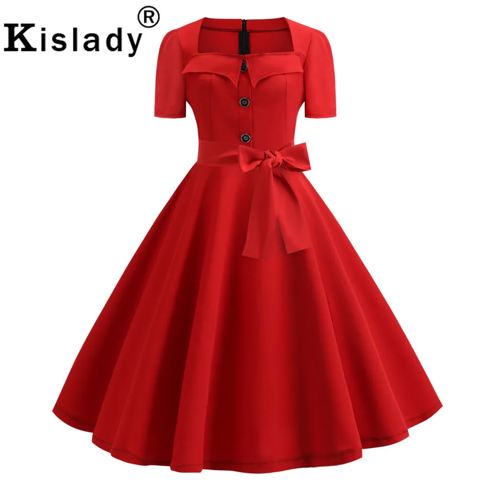 Женское летнее платье в горошек винтажное на пуговицах плиссированная туника