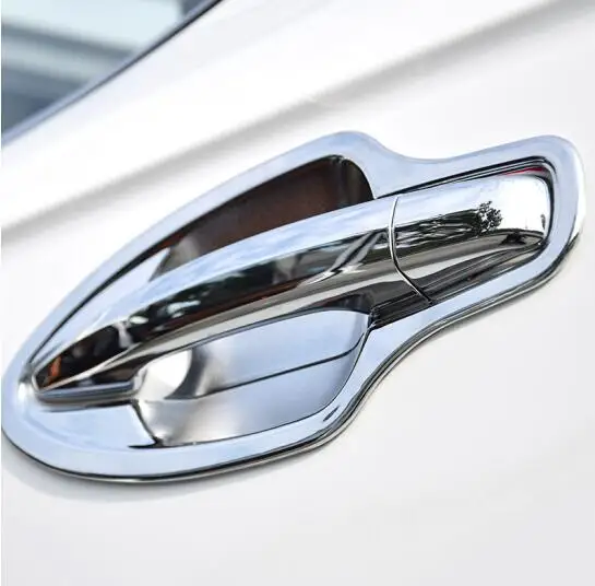 ABS хромированные аксессуары для Mitsubishi Outlander Автомобильный Дверной протектор ручки чаши рамка Крышка отделка 8 шт