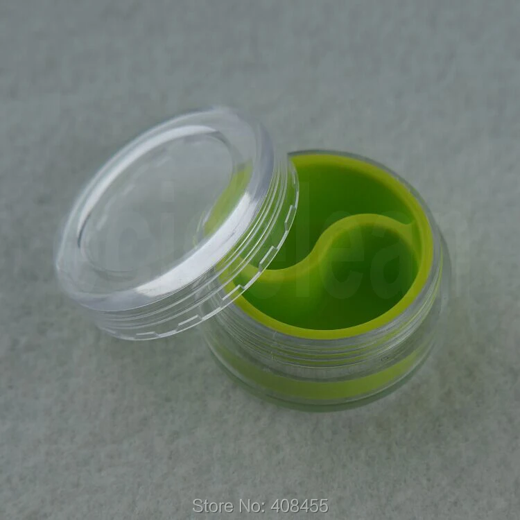 Post 10pcs*3ml Concentrate silicone jar bho dab wax container with acrylic shield Nonstick Goo Free hookah gel oil holder | Дом и сад