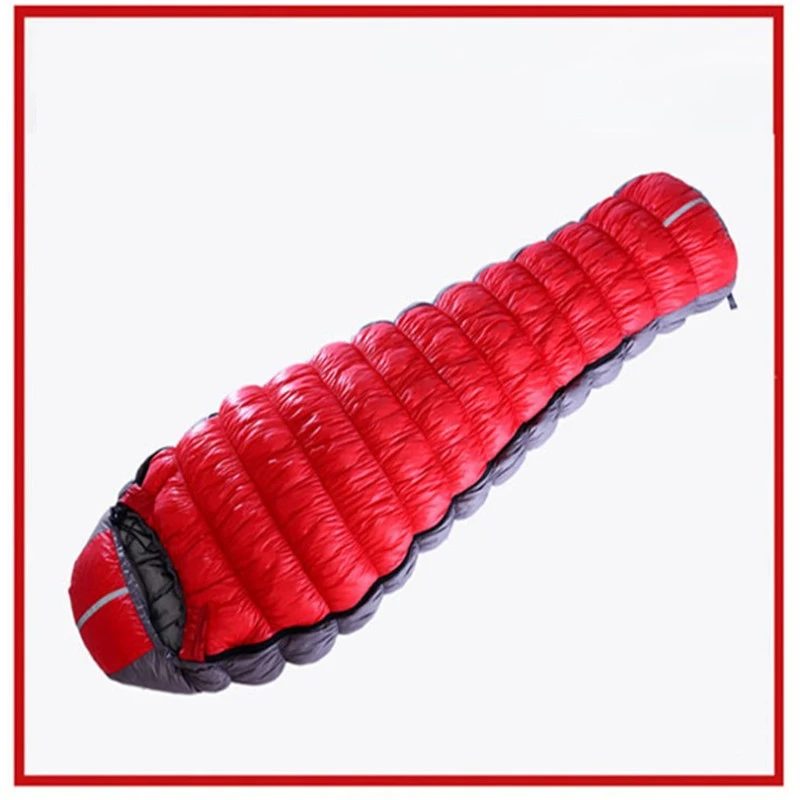 Caterpillar Sleeping Bag Adult Mummy Outdoors Camping Trip Super Warmth Men Women 90% White Duck Down S567 | Спорт и развлечения