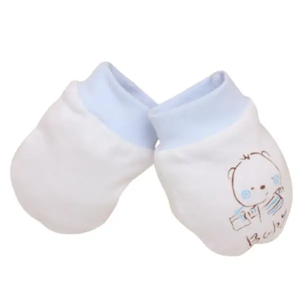 2018 Newborn Baby Gloves Anti Silicone Mitt Teething Mitten Glove Candy Wrapper Sound Teether Pink Blue 1N16 | Детская одежда и