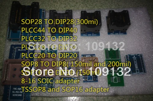 TL866II плюс USB программист флэш-память EEPROM AVR MCU PIC ICSP SPI в цепи программирования+ 20 адаптер+ sop8 зажим испытания