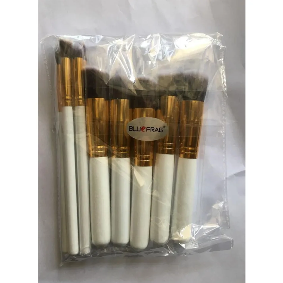 

BLUEFRAG Makeup Brushes 10 Pcs Superior Professional Soft Cosmetics Make Up Brush Set Kabuki Brush kit Makeup Brushes BLMB09215