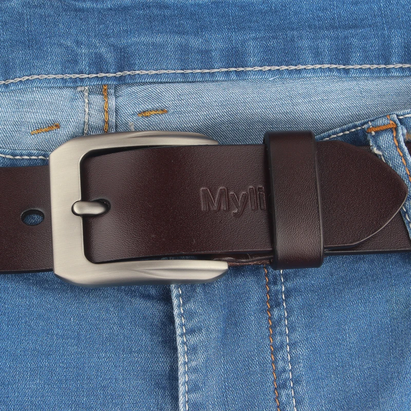 

Men's Genuine Leather Dress Belt Reversible Belt for Men Two In One 3.8cm wide mens belts big and tall