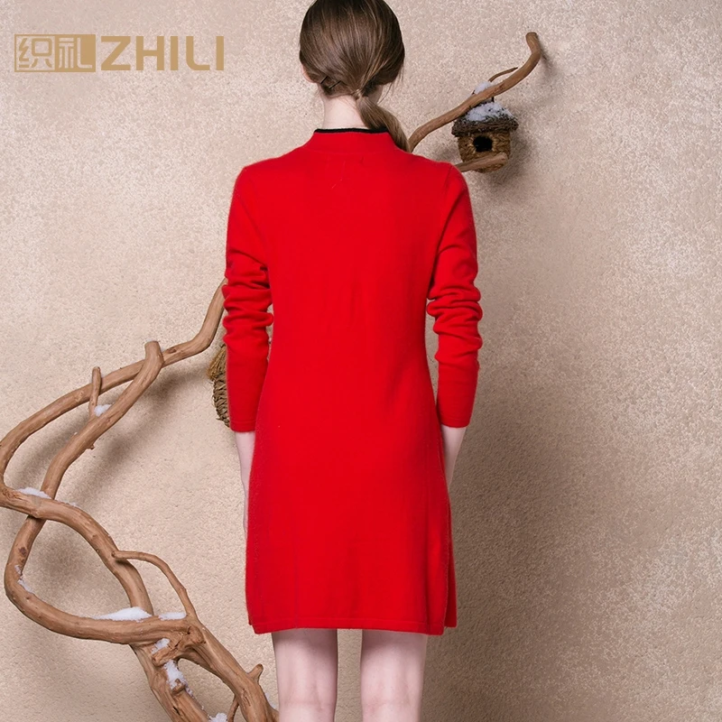 Новое поступление 2017 женский модный базовый свитер на осень и зиму длинный