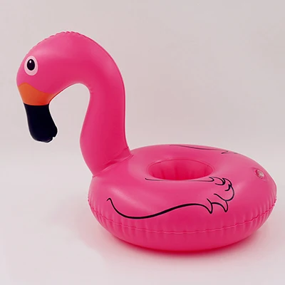 Pink Swan Мини Лебедь фрукты форма животного надувной воды плавательный бассейн напиток чашка подставка держатель поплавок игрушки подставки для напитков пивная бутылка - Цвет: Pink Swan