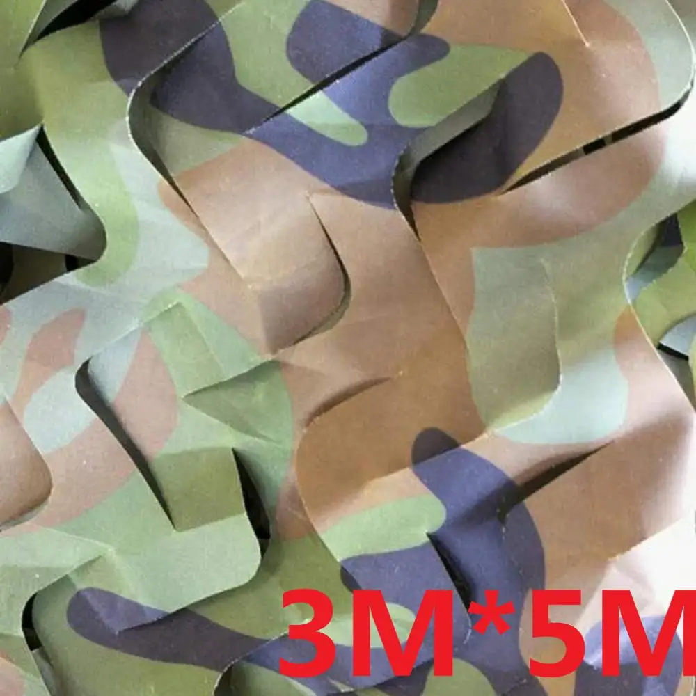 Jungle 4 Камуфляжный сетчатый армейский Военный камуфляж тканевые сетчатые Чехлы для различных частей автомобиля палатка охотничья будка сетка кобура крышка скрывает падение сети - Цвет: Jungle 4