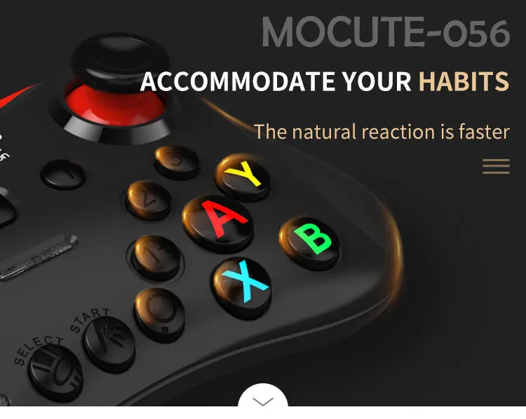 Mocute 056 Bluetooth геймпад Android беспроводной джойстик Джойстик для игр в виртуальной реальности мобильный джойстик для смартфонов PUBG Smart tv BOX PC+ держатель