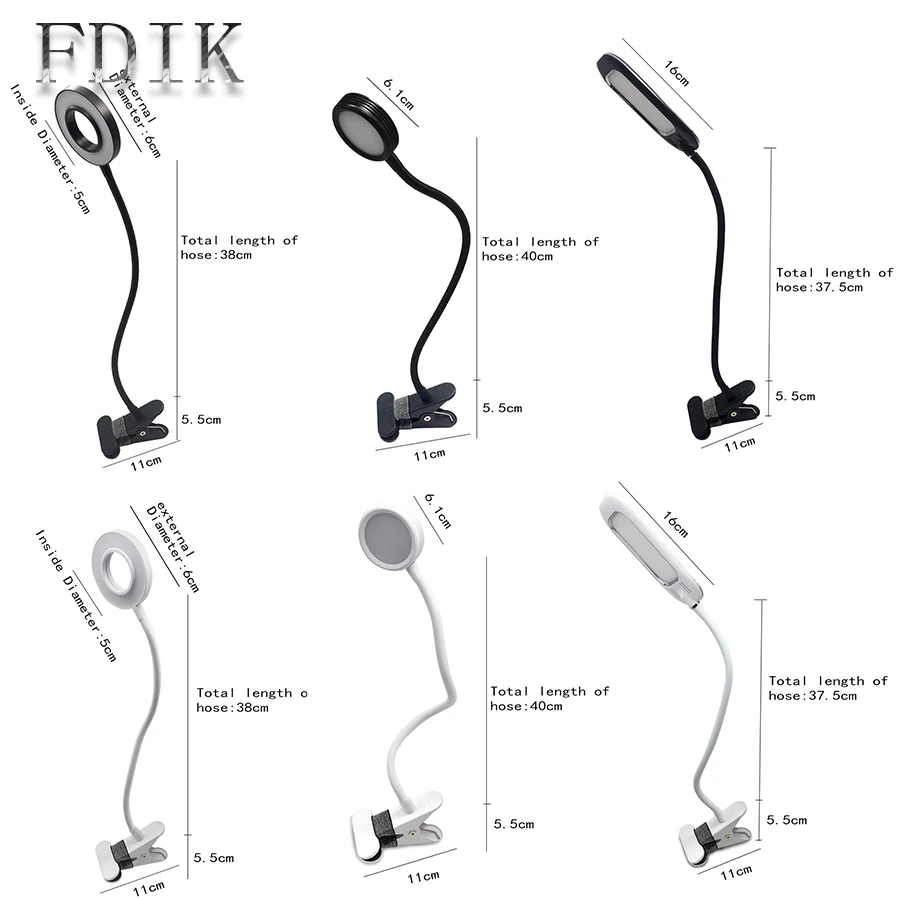 Светодиодная настольная лампа для чтения USB аккумуляторные Настольные лампы