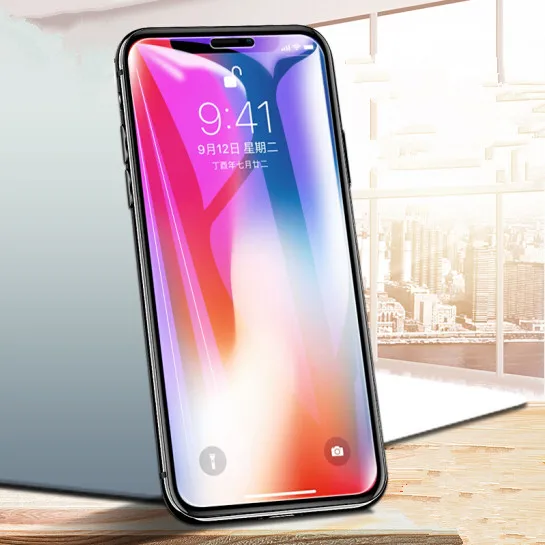 5D Роскошный Анти синий свет полное покрытие Край Закаленное стекло для iPhone 11 Pro X XR