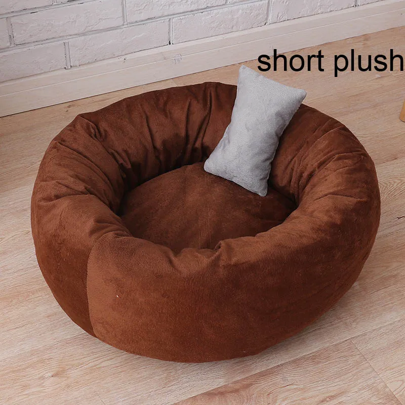Превосходный лохматый мех пончик Cuddler теплый плюшевый Принцесса Кошка дом питомник собака кровать кролик кровать хомяк моющийся гнездо(без подушки