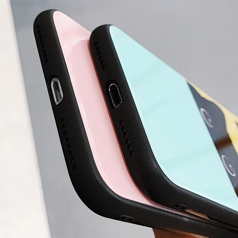 Isido чехол для iPhone 7 6 8 6S Plus X Роскошные закаленное Стекло Коке назад противоударный