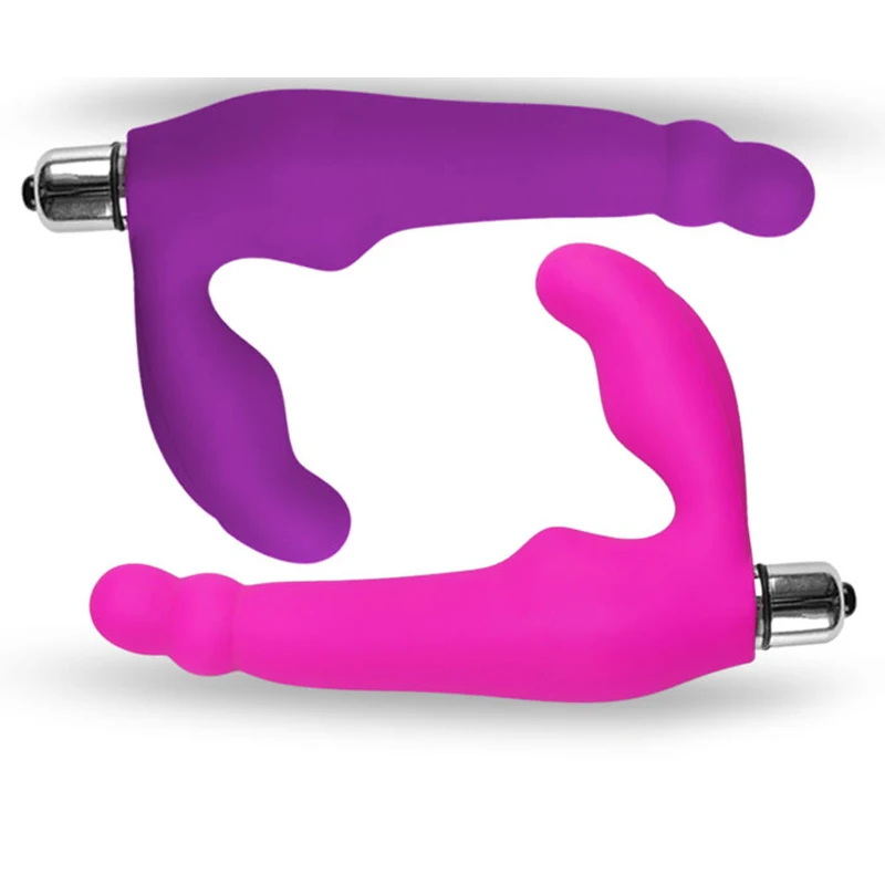 Двойной мотор G-spoit фаллоимитатор вибратор массажер простаты лесбийский ремень