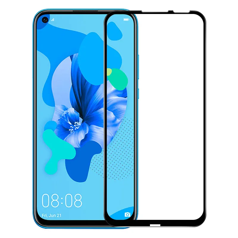 Полное покрытие экрана протектор для Huawei P20 P30 Lite Pro P Smart Z Plus 2019 Nova 5i Закаленное