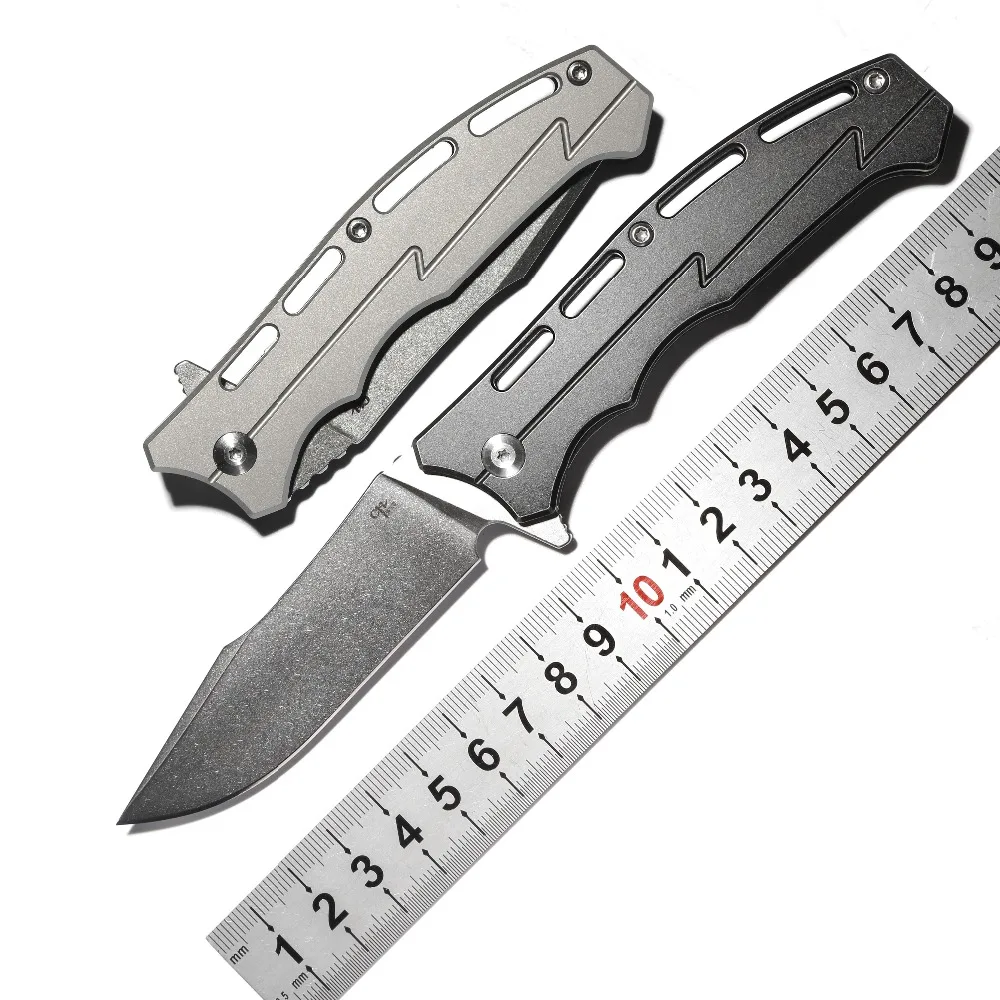 CH 3009 Флиппер шарикоподшипник складной нож D2 balde титановая ручка походные