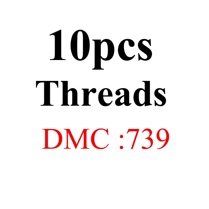 1.2m10pcs-DMC739 Golden Panno DIY DMC 726-775 вышивка нитью нитки 10 шт./лот 1,2 м Набор для вышивки крестом наборы для вышивки крестом 11,12 - Цвет: 1.2m10pcs-DMC739