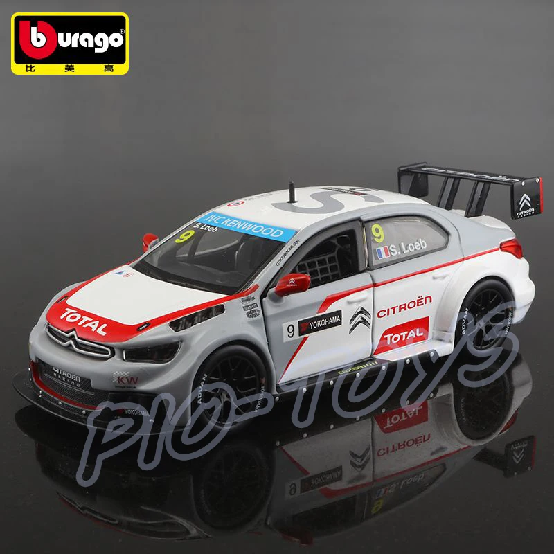 Новогодний подарок WTCC C Elysee S.Loeb модель 1/32 металлическая коллекция автомобиля