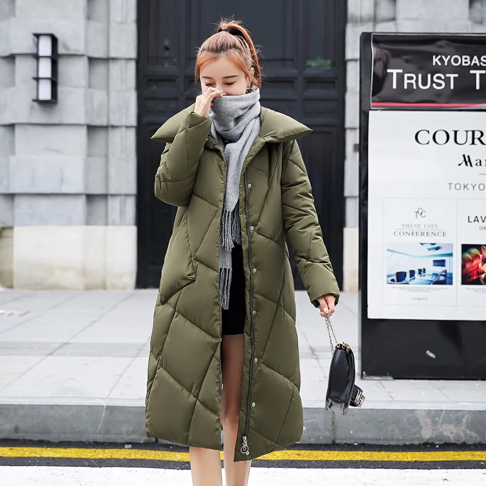 Argyle/зимнее пальто для женщин парки 2018 Mujer Parka femmeверхняя одежда с воротником