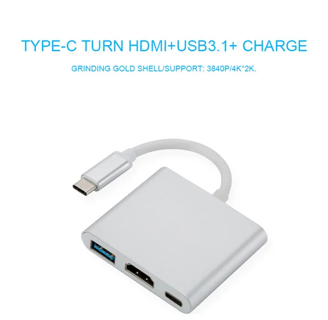Usb c HDMI Usbc к Hdmi 3 1 адаптер тип Алюминий для компьютера конвертер типа C HDMI/USB 0/type