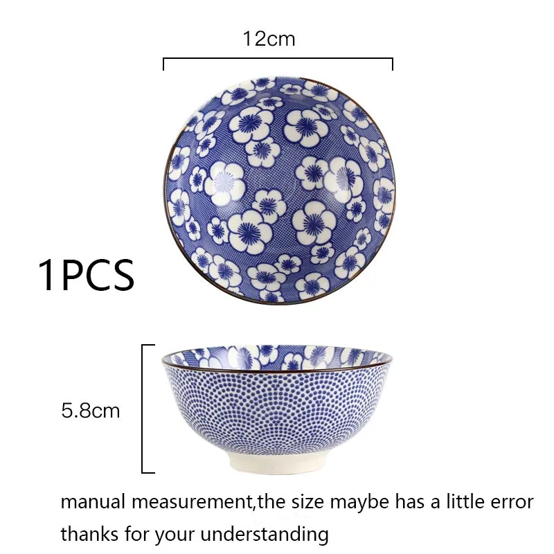 4 7-дюймовая Современная миска для риса керамическая Фарфоровая столовая посуда с